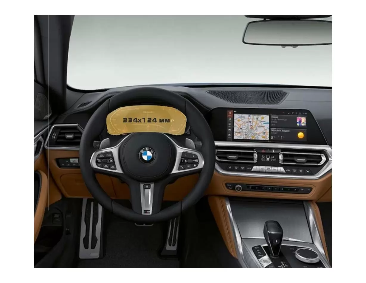Lexus GX 2019 - Present Multimedia 8" HD transparant navigatiebeschermglas