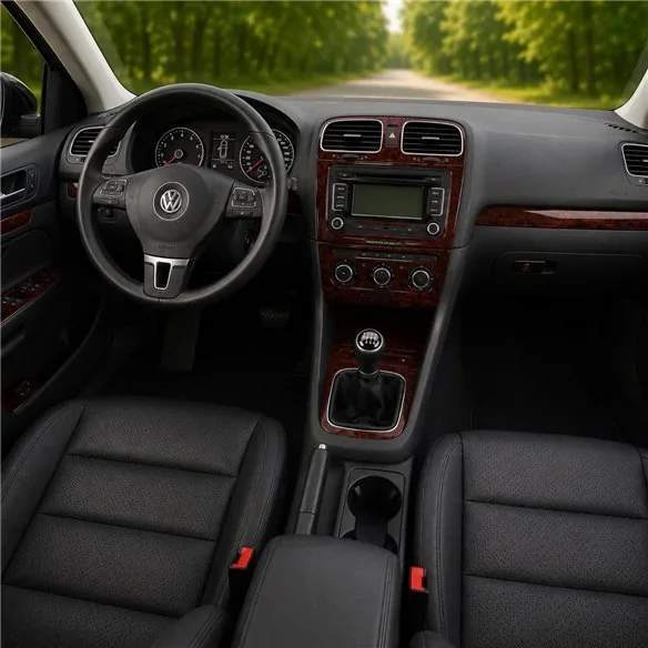 Volkswagen Jetta 2010-2010 Full Set, Manual Gear Box 3D dashboard trim kit