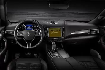 Maserati Levante 2016 - Present Multimedia 8,4" DisplayschutzGlass Kratzfest Anti-Fingerprint Transparent - 1- Cockpit Dekor Inn