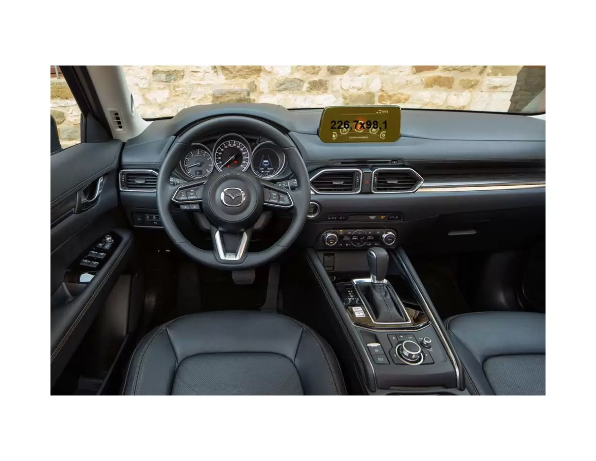 Mazda CX-5 2016 - Present Multimedia 8" HD transparant navigatiebeschermglas