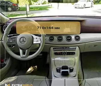 Mercedes-Benz CLS (C257) 2017 - Present Digital Speedometer + Multimedia 12,3" HD transparant navigatiebeschermglas