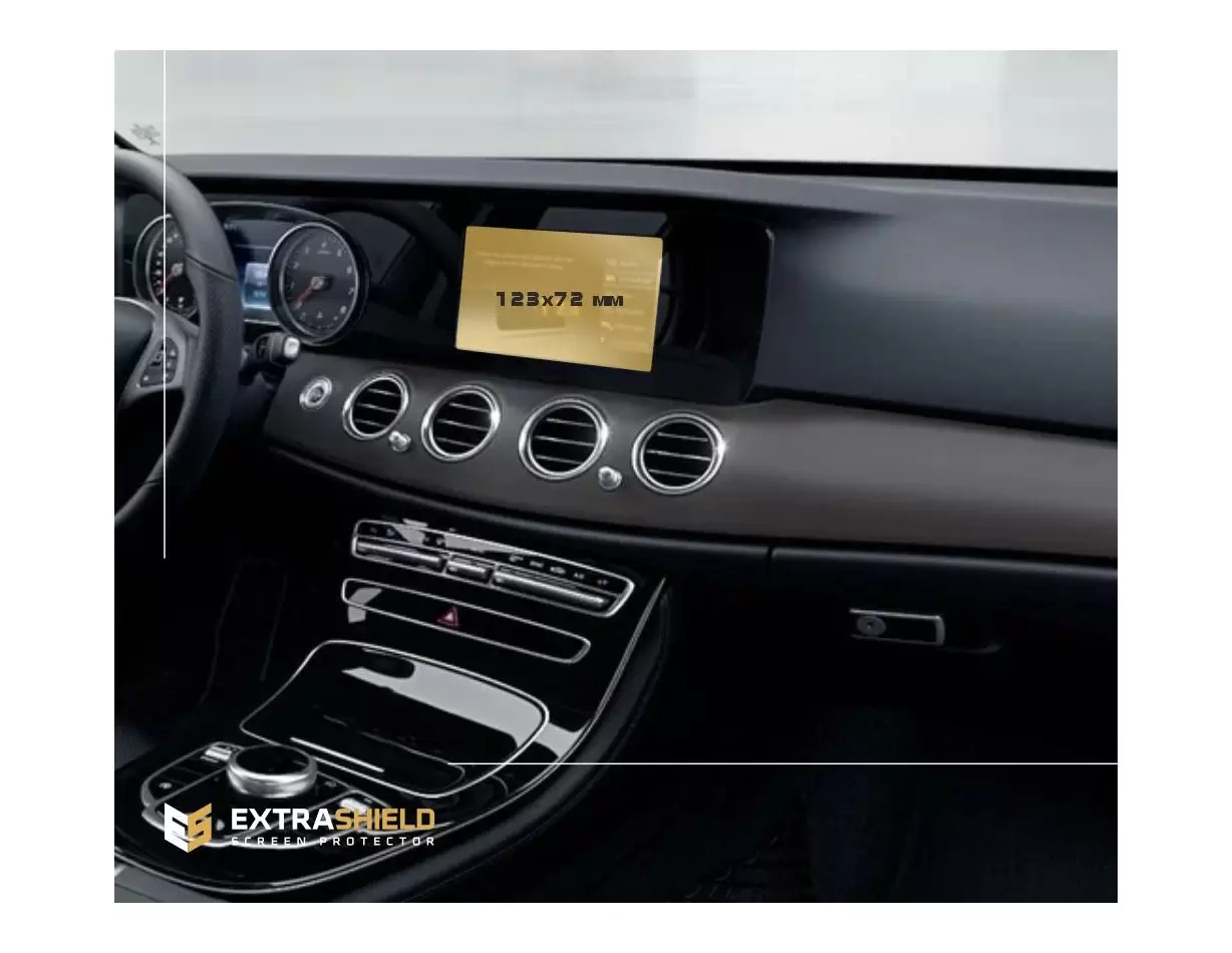 Mercedes-Benz E-class (S213/C238/A238/W213) 2016 - Present Multimedia Protection d'écran Résiste aux rayures HD transparent - 1 
