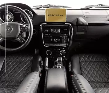 Mercedes-Benz G-class II (W463) 2015 - 2018 Multimedia 8,4" HD transparant navigatiebeschermglas