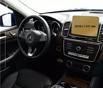 Mercedes-Benz G-class III (W464) 2018 - Present Digital Speedometer + Multimedia 12,3" Vidrio protector de navegación transparen