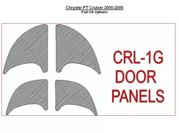 Chrysler PT Cruiser 2001-2005 Door panels, 4 Parts set BD innenausstattung armaturendekor cockpit dekor