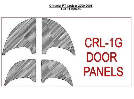 Chrysler PT Cruiser 2001-2005 Door panels, 4 Parts set Decor de carlinga su interior