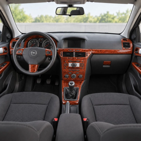 Opel Astra-H kit de molduras interiores para salpicadero 52 piezas