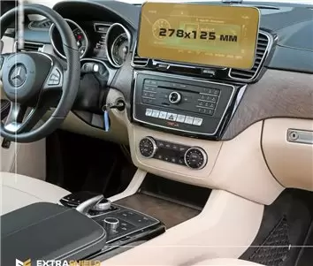 Mercedes-Benz GLE (W166/C292) 2015 - 2019 Multimedia 8,4" Vidrio protector de navegación transparente HD