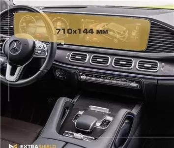 Mercedes-Benz GLE (W167) 2015 - 2019 Multimedia 10,3" HD transparant navigatiebeschermglas