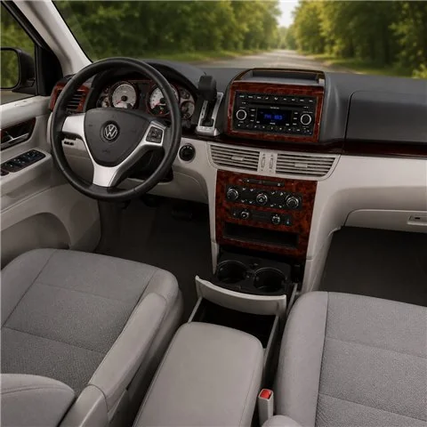 Volkswagen Routan 2009+ Full Set,Automatic AC 3D dashboard trim kit