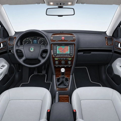 Skoda Octavia A5 1Z 2009-UP 3D Interior Dashboard Trim Kit Dash Trim Dekor 11-Parts