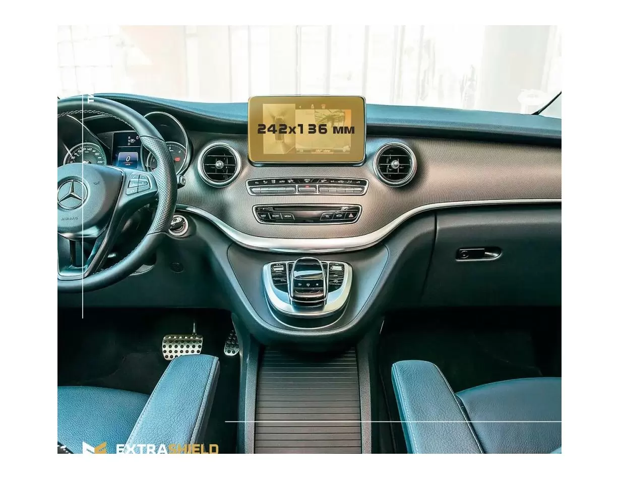 Mercedes-Benz SL-Class 2022 - Present Digital Speedometer Vidrio protector de navegación transparente HD