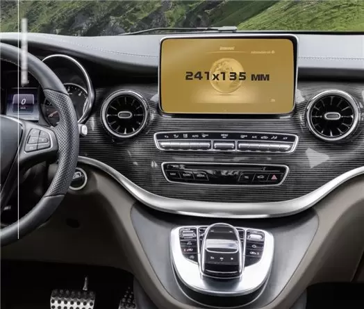 Mercedes-Benz V-class (W447) 2014 - Present Multimedia 5,8" Vetro Protettivo HD trasparente di navigazione Protezione