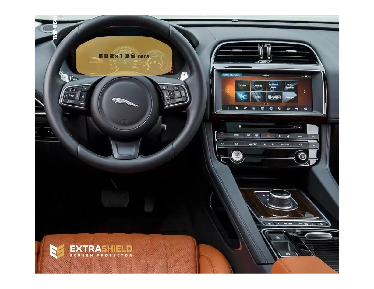 Mercedes-Benz V-class (W447) 2019 - Present Multimedia HD transparant navigatiebeschermglas