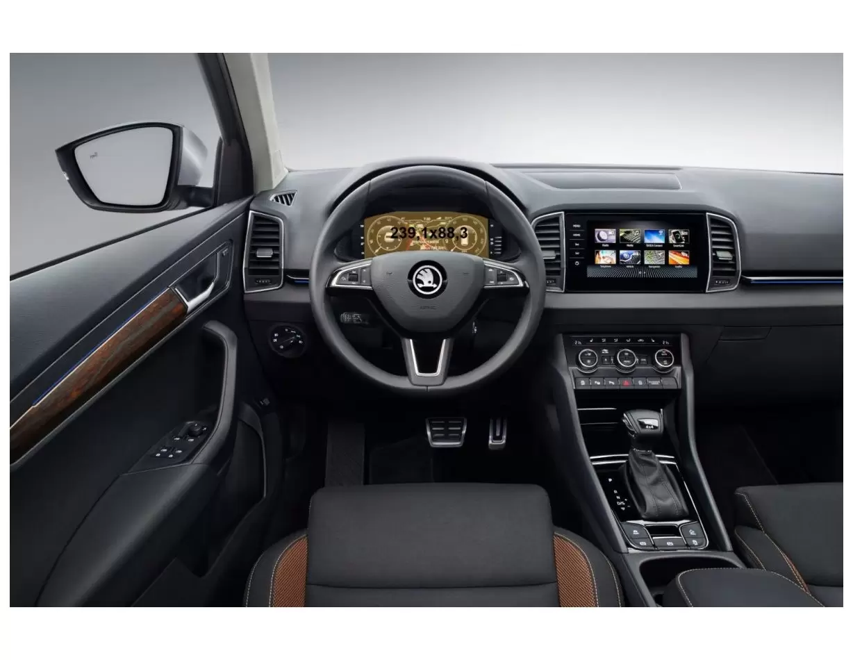 Skoda Karoq (NU7) 2017 - Present Digital Speedometer LCD-Digi 10,25" ExtraShield Screeen Protector