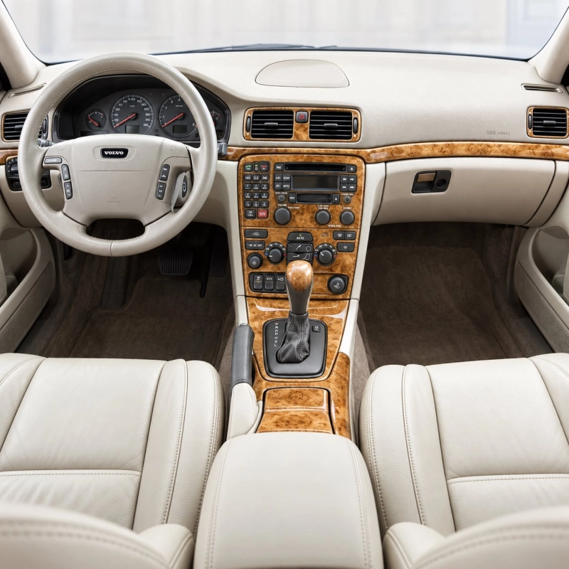 Volvo S80 1999-2003 avec CD and Compact Casette audio, conformité OEM kit décoration intérieure tableau de bord
