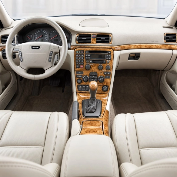 Volvo S80 1999-2003 With CD and Compact Casette audio, compatibilidad OEM kit de molduras interiores para salpicadero