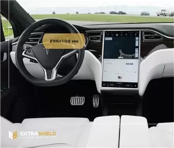 Tesla Model X 2015 - Present Digital Speedometer 12,3" Vetro Protettivo HD trasparente di navigazione Protezione