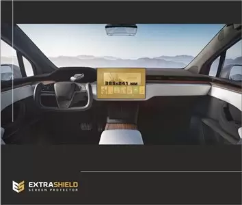 Tesla Model X 2021 - Present Multimedia 17" HD transparant navigatiebeschermglas