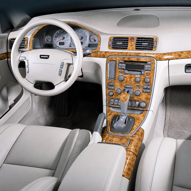 Volvo S80 2004-2006 kit complet, avec CD and Compact Casette audio kit décoration intérieure tableau de bord