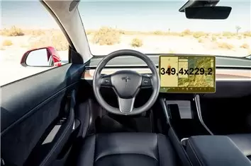 Tesla Model Y 2019 - Present Multimedia 15" HD transparant navigatiebeschermglas