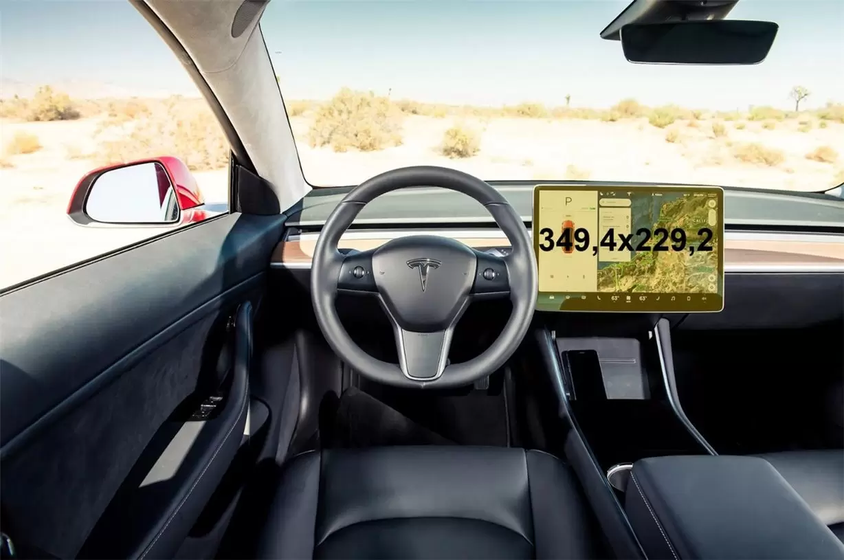 Tesla Model Y 2019 - Present Multimedia 15" Vidrio protector de navegación transparente HD