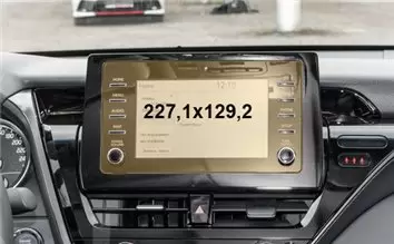 Toyota Camry 2012 - Present climate-control Vidrio protector de navegación transparente HD