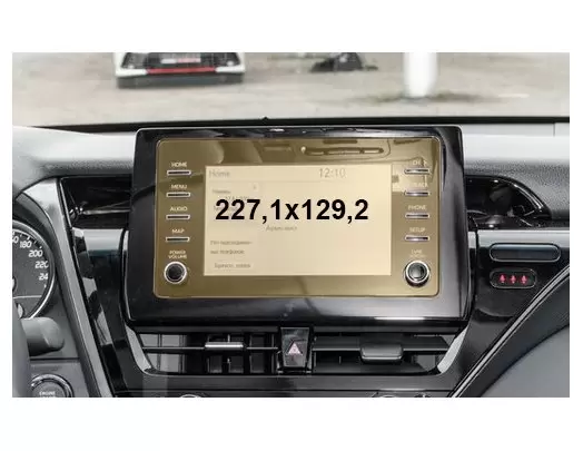 Toyota Camry 2012 - Present climate-control Vidrio protector de navegación transparente HD