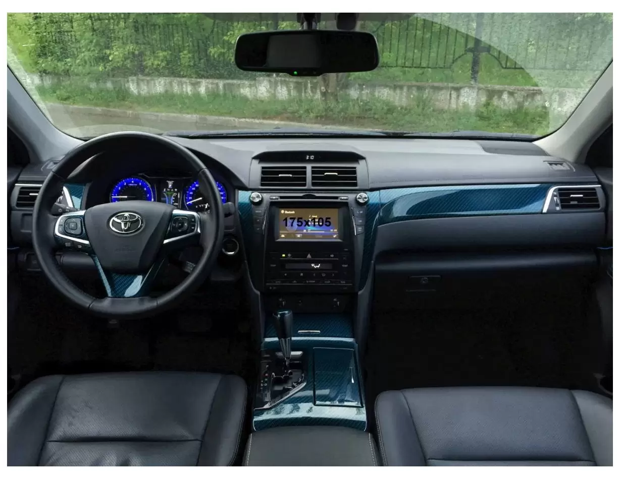 Toyota Camry VI (XV50/XV55) 2012 - Present Multimedia 7" Vidrio protector de navegación transparente HD