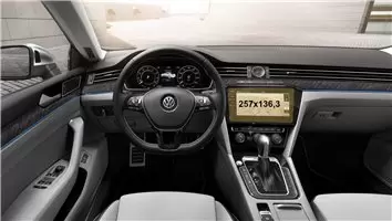 Volkswagen Arteon 2017 - 2020 Multimedia 12,3" Vidrio protector de navegación transparente HD