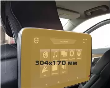 Volvo XC90 2014 - Present Passenger monitors (2pcs,) 9" Vidrio protector de navegación transparente HD