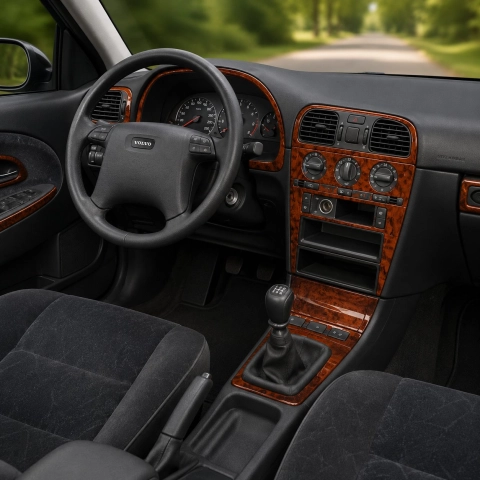 Volvo V40 2002-Actualidad juego completo, 26 piezas set kit de molduras interiores para salpicadero