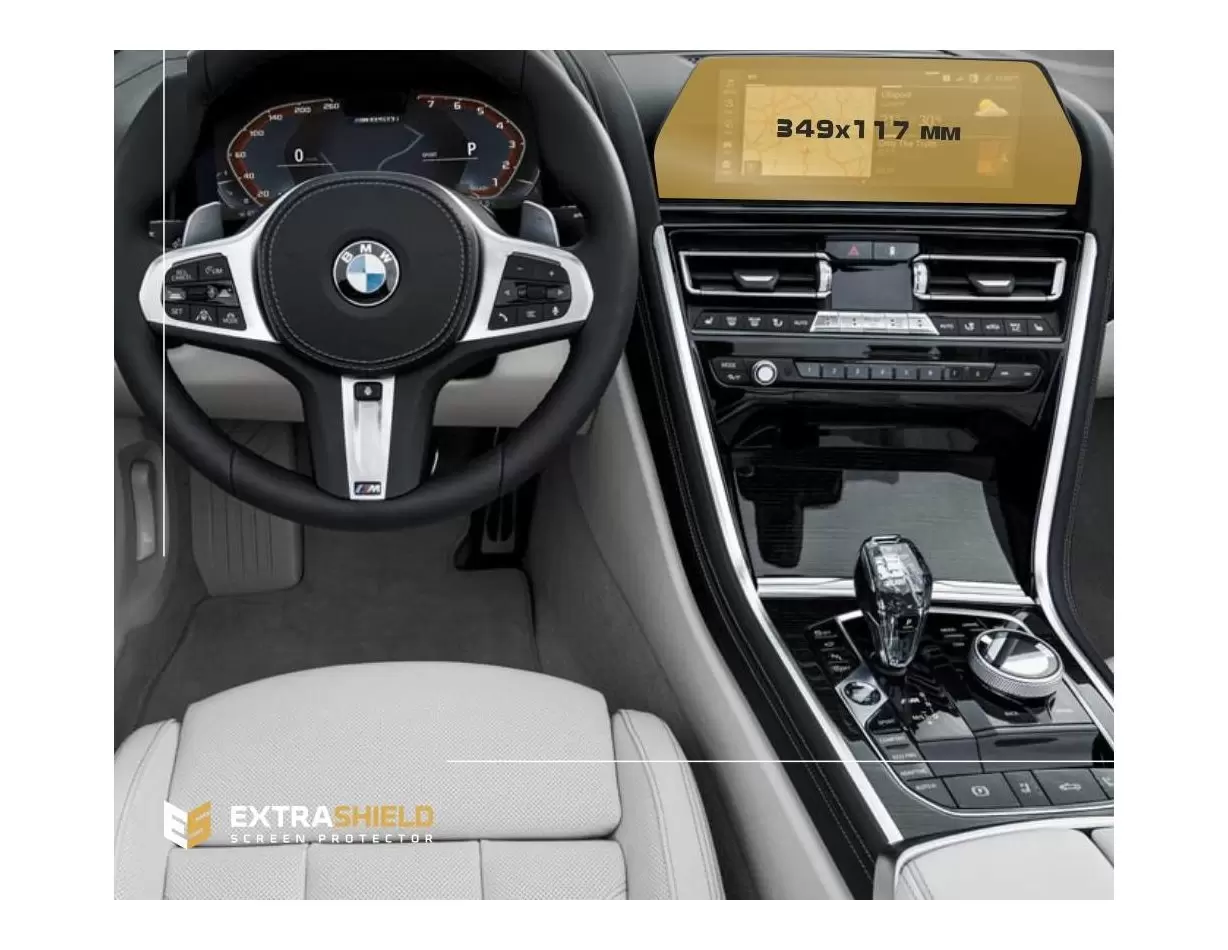 BMW 7 Series (G11/G12) 2019 - Present Mobile office Samsung SM-T230NZ 7" HD transparant navigatiebeschermglas