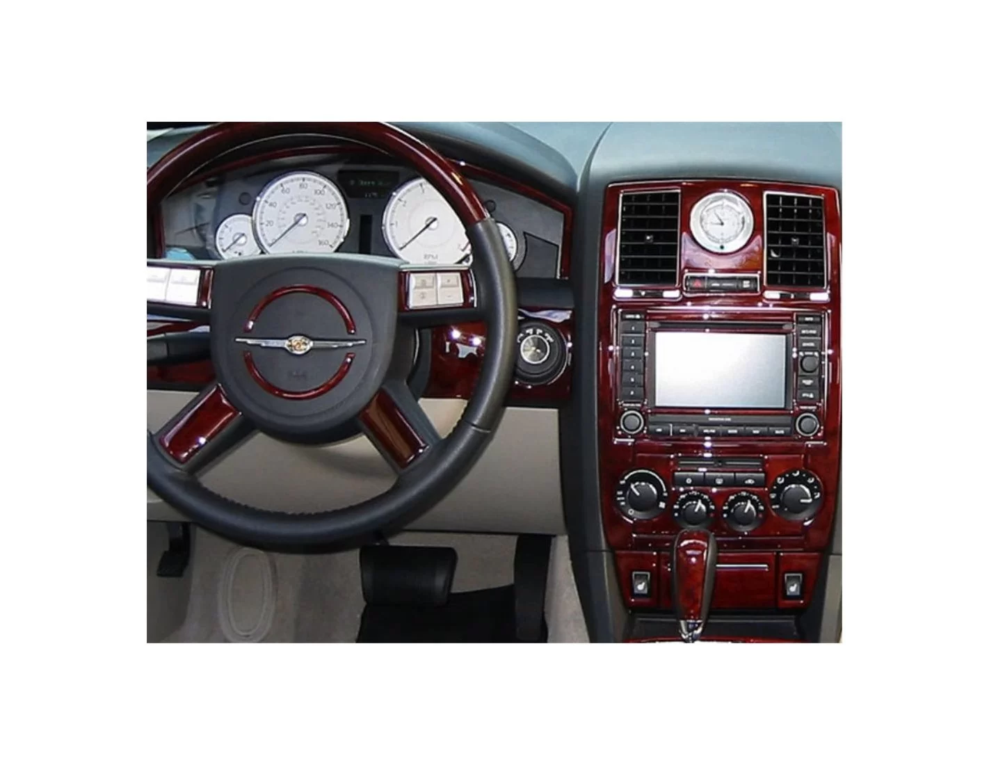 Chrysler PT Cruiser 2006-2010 3D Inleg dashboard Interieurset aansluitend en pasgemaakt op he 43-Teile
