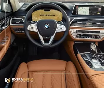 BMW 7 Series (F01/F02) 2015 - 2015 Multimedia NBT 8,8" DisplayschutzGlass Kratzfest Anti-Fingerprint Transparent