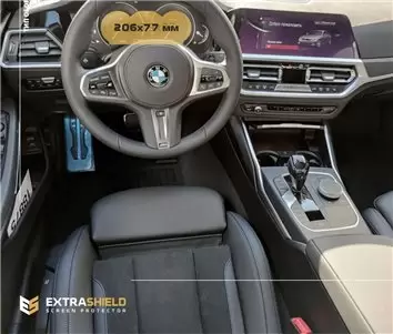 BMW 3 Series (F30) 2011 - 2015 Multimedia 8,8" DisplayschutzGlass Kratzfest Anti-Fingerprint Transparent - 1- Cockpit Dekor Inne