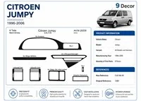 Citroen Jumpy 1996-2006 kit cruscotto 3D, 9 pezzi