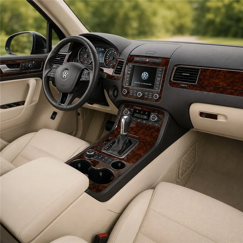 Volkswagen Touareg II 2010-2018 3D Armaturenbrett-Dekor-Set, 11 Teile