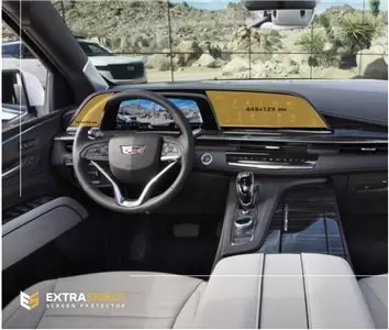 Cadillac CT6 2015 - 2019 Multimedia 8" Protection d'écran Résiste aux rayures HD transparent - 1 - habillage decor de tableau de