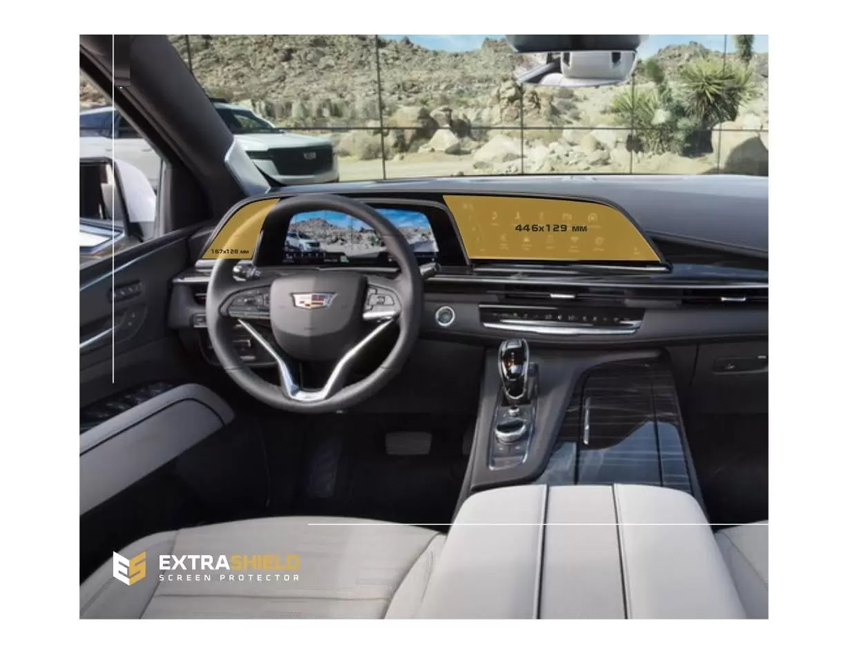 Cadillac Escalade 2021 - Present Multimedia system 16.9" x 7.2" ExtraShield Screeen Protector