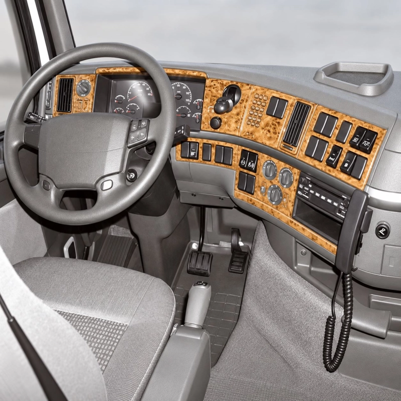 Volvo FH12 FH16 FM Vers 2002-2012 kit 3D de molduras interiores para salpicadero 23 piezas