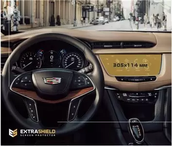 Cadillac Escalade 2021 - Present Passenger monitors (2 pcs,) HD transparant navigatiebeschermglas