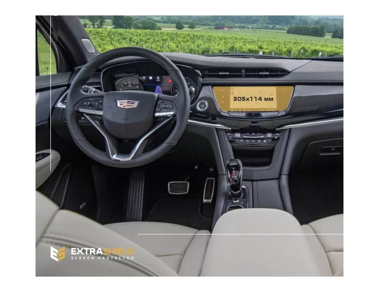 Cadillac Escalade 2021 - Present Passenger monitors (2 pcs,) Protection d'écran Résiste aux rayures HD transparent - 1 - habilla Cadillac Escalade 2021 - Present Passenger monitors (2 pcs,) Protection d'écran Résiste aux rayures HD transparent - 1 - habilla