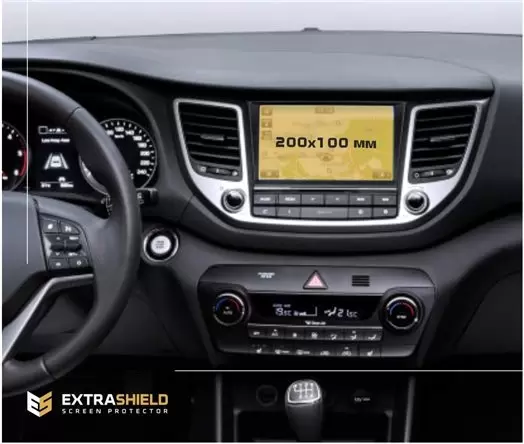 Hyundai Staria 2021 - Present Digital Speedometer Vidrio protector de navegación transparente HD