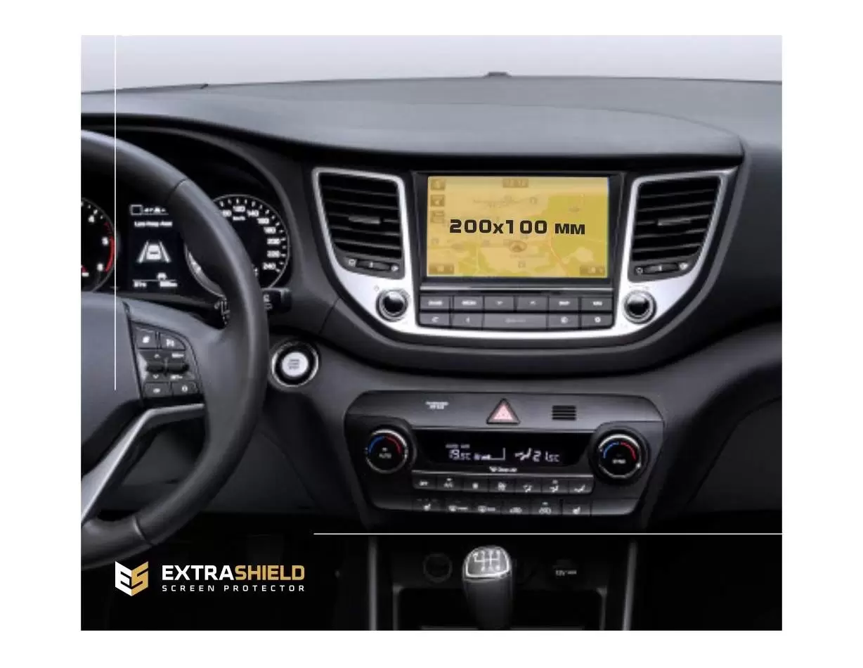 Hyundai Staria 2021 - Present Digital Speedometer Vidrio protector de navegación transparente HD