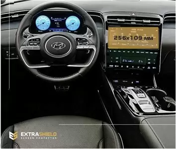 Hyundai Tucson 2015 - 2019 Multimedia 8" HD transparant navigatiebeschermglas