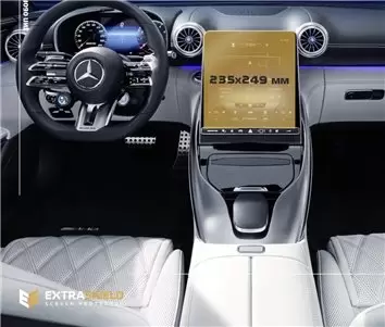 Mercedes-Benz S-class (W223/Z223) 2020 - Present Mobile office Samsung SM-T230NZ 7" HD transparant navigatiebeschermglas