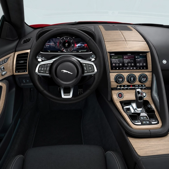 Jaguar F-Type R 2018-Actualidad juego completo kit de molduras interiores para salpicadero 12 piezas
