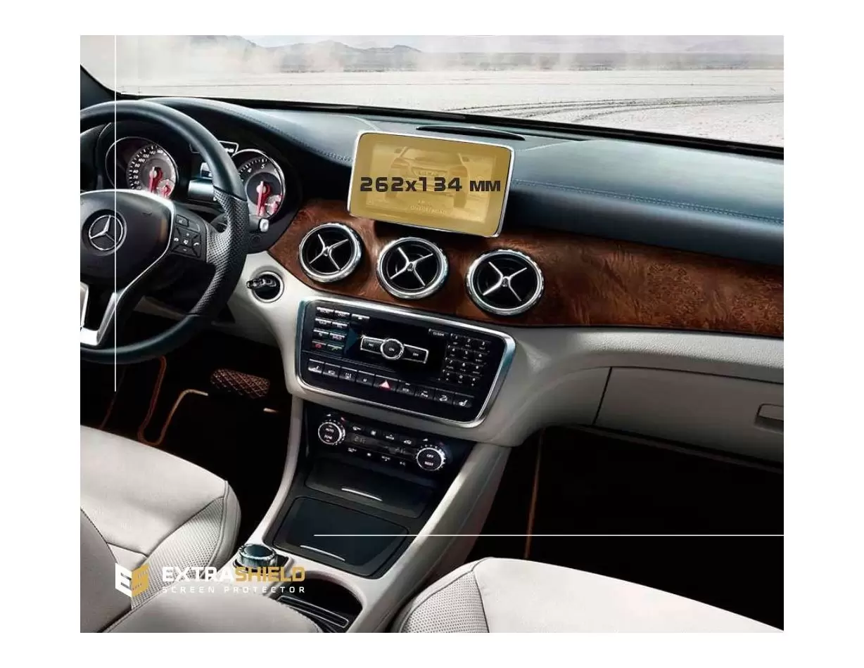 Mercedes-Benz GLA (X156) 2013 - 2017 Multimedia 8,4" Protection d'écran Résiste aux rayures HD transparent - 1 - habillage decor