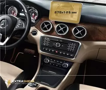 Mercedes-Benz GLA (X156) 2017 - 2020 Multimedia 8" Vidrio protector de navegación transparente HD